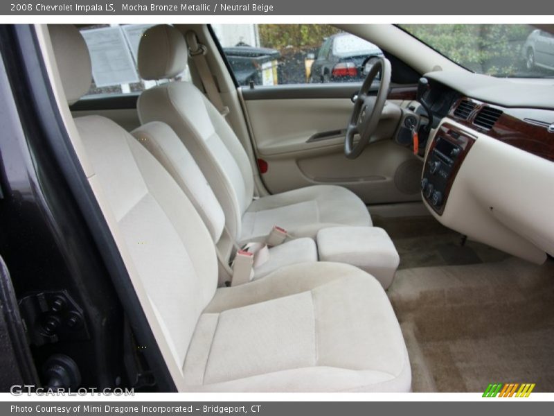 Mocha Bronze Metallic / Neutral Beige 2008 Chevrolet Impala LS