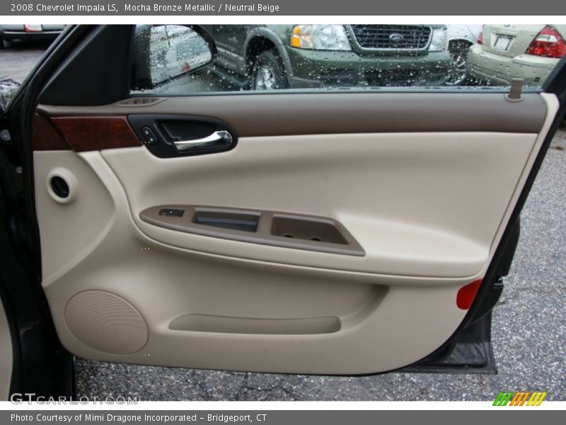 Mocha Bronze Metallic / Neutral Beige 2008 Chevrolet Impala LS