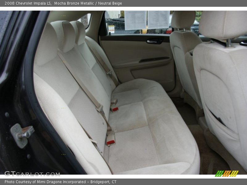 Mocha Bronze Metallic / Neutral Beige 2008 Chevrolet Impala LS