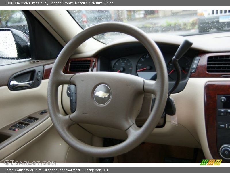 Mocha Bronze Metallic / Neutral Beige 2008 Chevrolet Impala LS