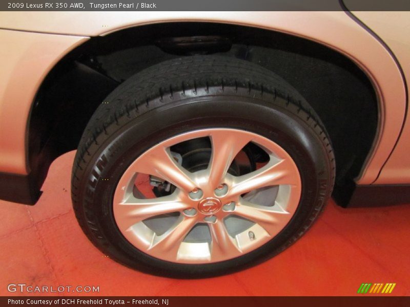 Tungsten Pearl / Black 2009 Lexus RX 350 AWD