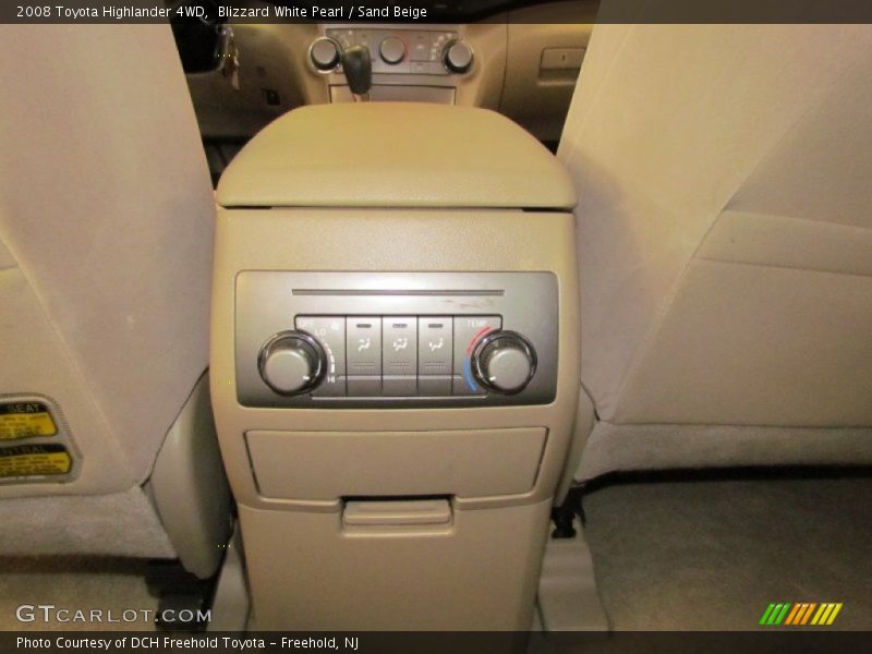 Blizzard White Pearl / Sand Beige 2008 Toyota Highlander 4WD