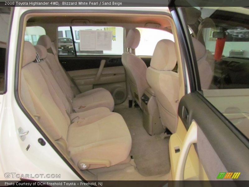 Blizzard White Pearl / Sand Beige 2008 Toyota Highlander 4WD
