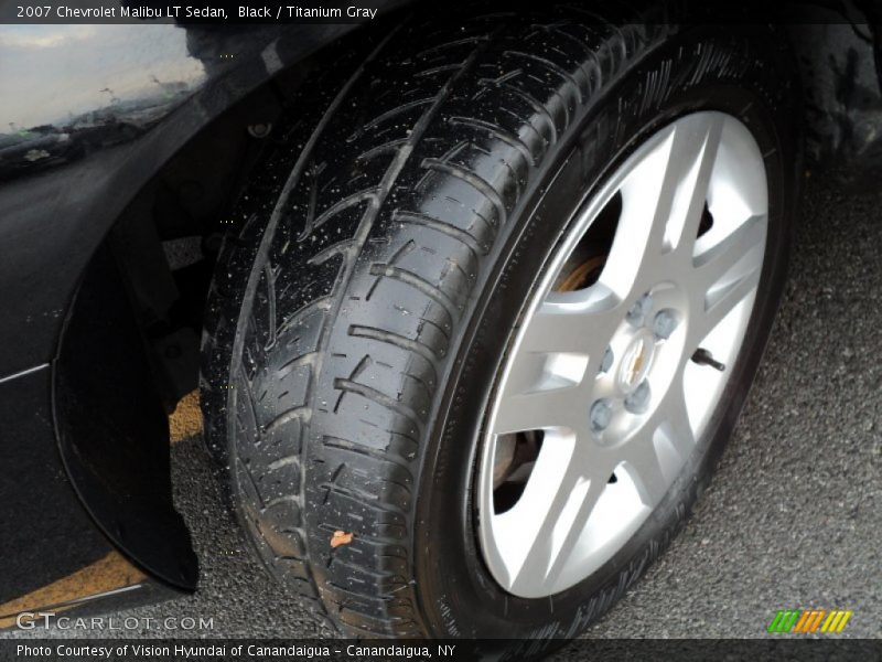 Black / Titanium Gray 2007 Chevrolet Malibu LT Sedan