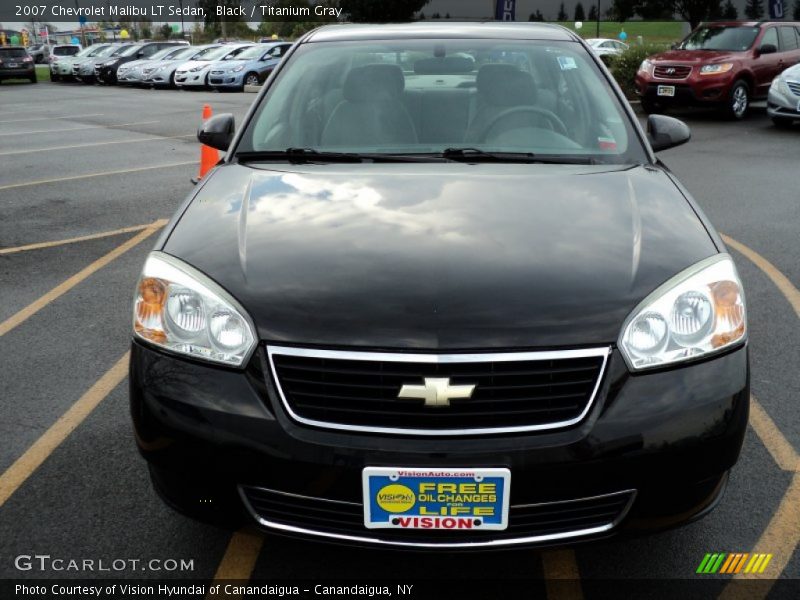 Black / Titanium Gray 2007 Chevrolet Malibu LT Sedan