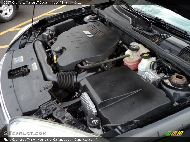 Black / Titanium Gray 2007 Chevrolet Malibu LT Sedan