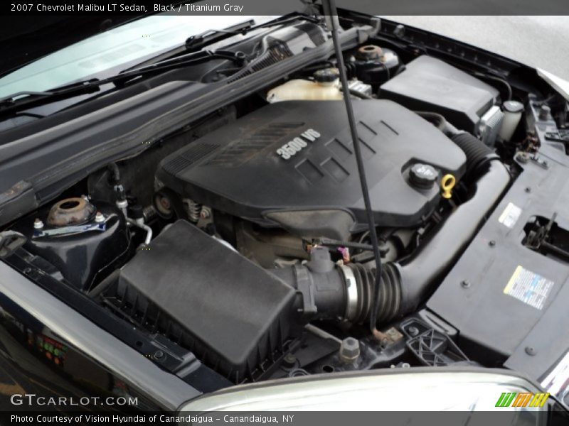 Black / Titanium Gray 2007 Chevrolet Malibu LT Sedan