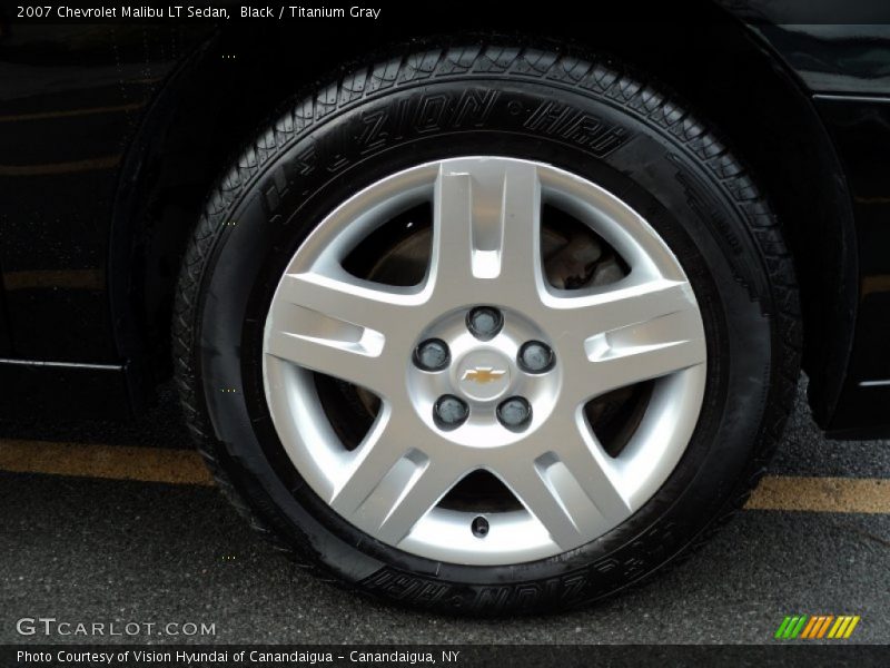 Black / Titanium Gray 2007 Chevrolet Malibu LT Sedan