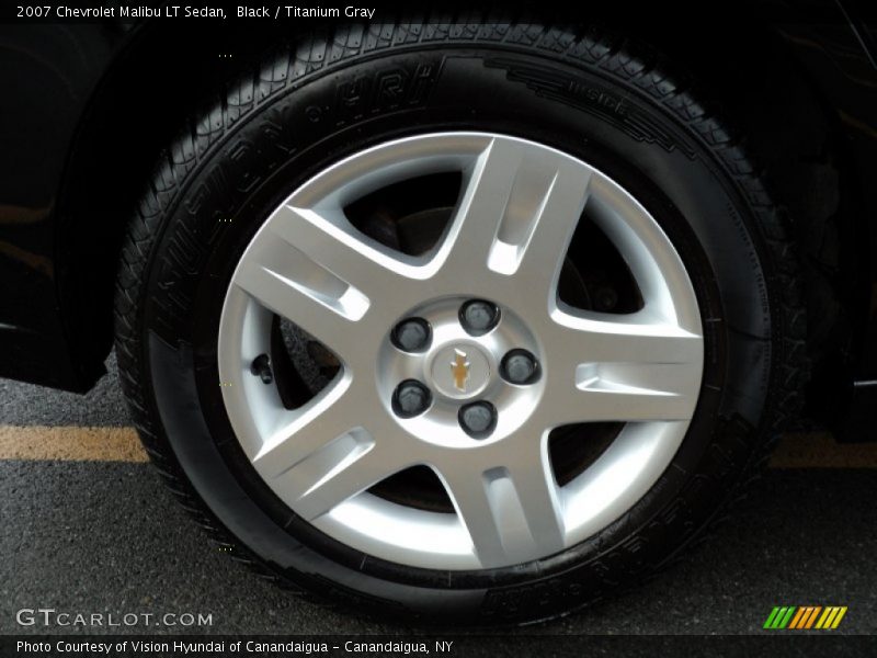 Black / Titanium Gray 2007 Chevrolet Malibu LT Sedan