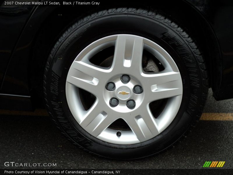 Black / Titanium Gray 2007 Chevrolet Malibu LT Sedan