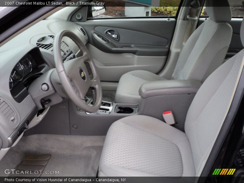 Black / Titanium Gray 2007 Chevrolet Malibu LT Sedan