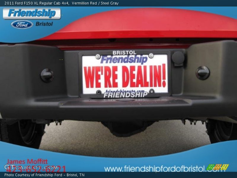 Vermillion Red / Steel Gray 2011 Ford F150 XL Regular Cab 4x4