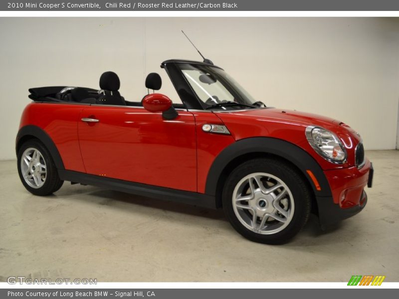 Chili Red / Rooster Red Leather/Carbon Black 2010 Mini Cooper S Convertible