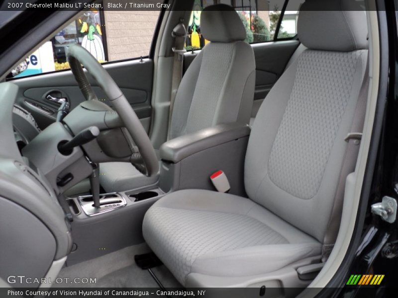 Black / Titanium Gray 2007 Chevrolet Malibu LT Sedan
