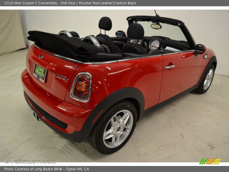Chili Red / Rooster Red Leather/Carbon Black 2010 Mini Cooper S Convertible
