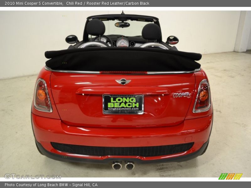 Chili Red / Rooster Red Leather/Carbon Black 2010 Mini Cooper S Convertible