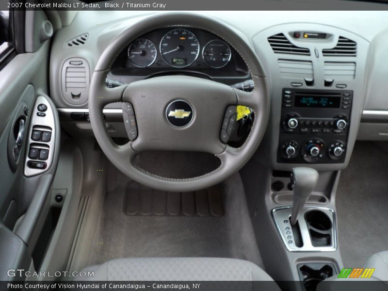 Black / Titanium Gray 2007 Chevrolet Malibu LT Sedan