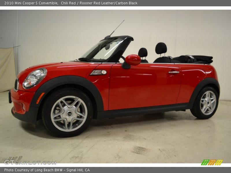 Chili Red / Rooster Red Leather/Carbon Black 2010 Mini Cooper S Convertible