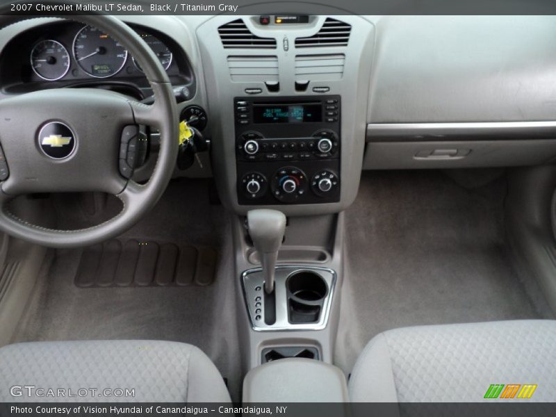 Black / Titanium Gray 2007 Chevrolet Malibu LT Sedan