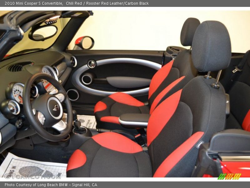 Chili Red / Rooster Red Leather/Carbon Black 2010 Mini Cooper S Convertible