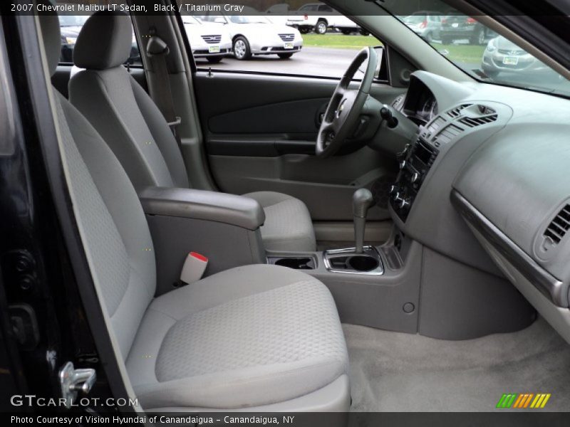 Black / Titanium Gray 2007 Chevrolet Malibu LT Sedan