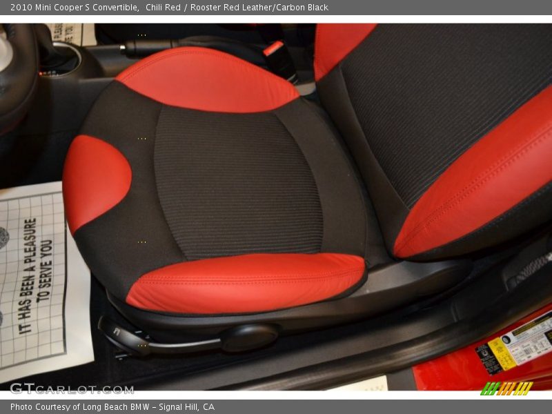 Chili Red / Rooster Red Leather/Carbon Black 2010 Mini Cooper S Convertible