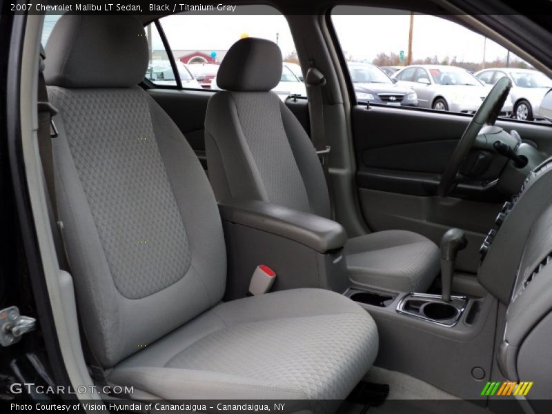 Black / Titanium Gray 2007 Chevrolet Malibu LT Sedan