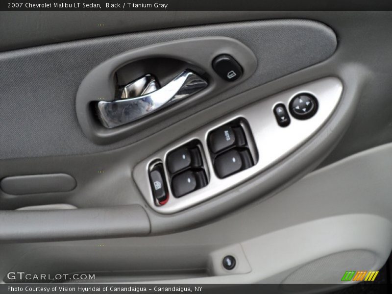 Black / Titanium Gray 2007 Chevrolet Malibu LT Sedan