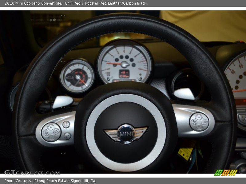 Chili Red / Rooster Red Leather/Carbon Black 2010 Mini Cooper S Convertible