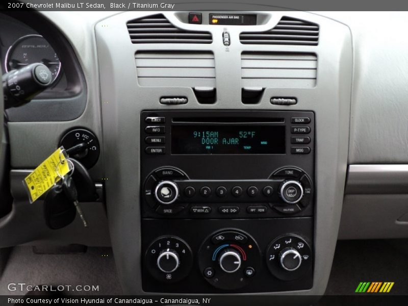 Black / Titanium Gray 2007 Chevrolet Malibu LT Sedan