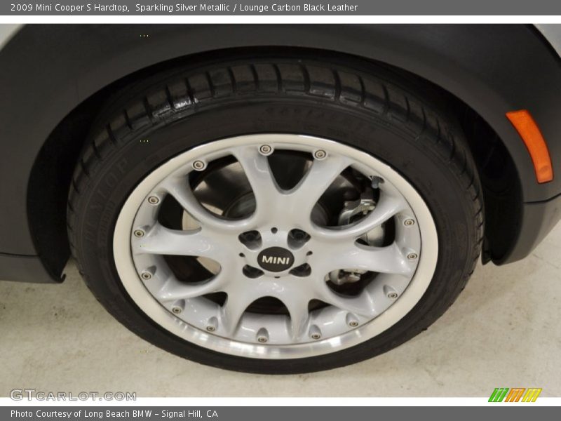 Sparkling Silver Metallic / Lounge Carbon Black Leather 2009 Mini Cooper S Hardtop