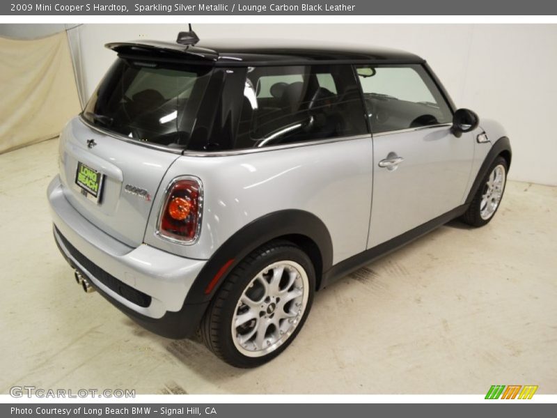 Sparkling Silver Metallic / Lounge Carbon Black Leather 2009 Mini Cooper S Hardtop
