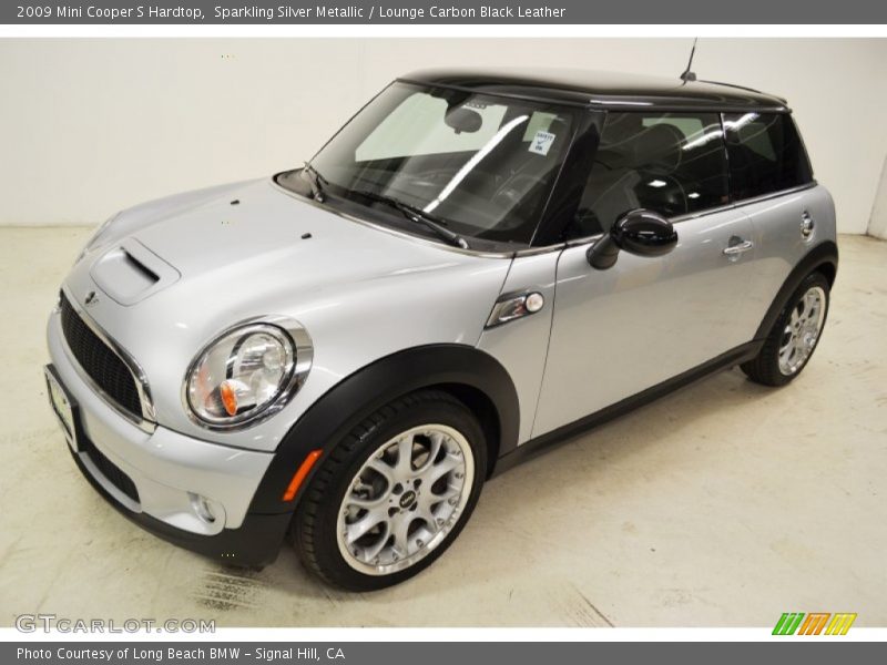 Sparkling Silver Metallic / Lounge Carbon Black Leather 2009 Mini Cooper S Hardtop