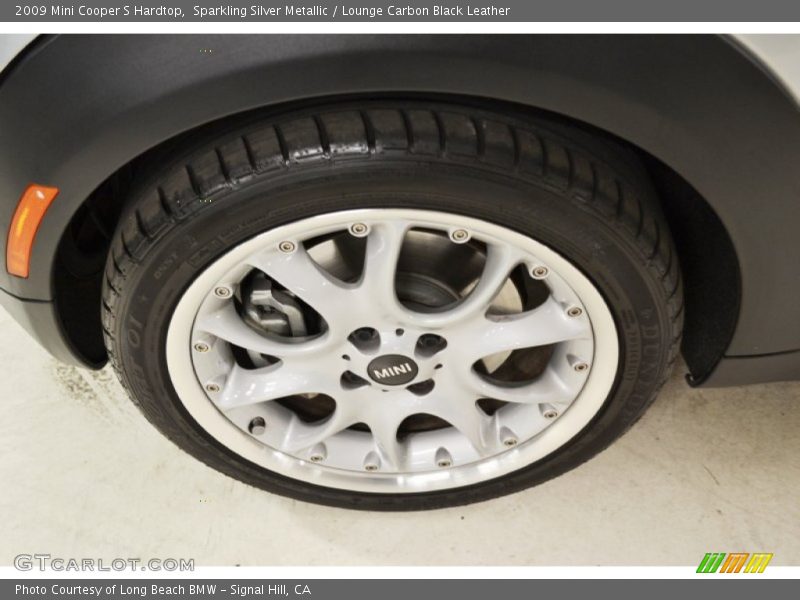 Sparkling Silver Metallic / Lounge Carbon Black Leather 2009 Mini Cooper S Hardtop