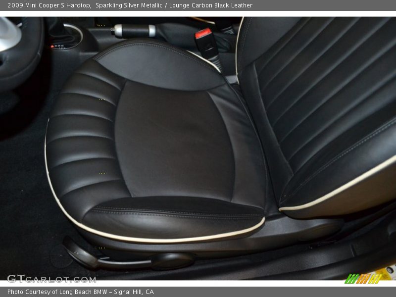 Sparkling Silver Metallic / Lounge Carbon Black Leather 2009 Mini Cooper S Hardtop