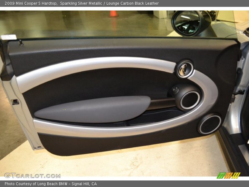 Sparkling Silver Metallic / Lounge Carbon Black Leather 2009 Mini Cooper S Hardtop