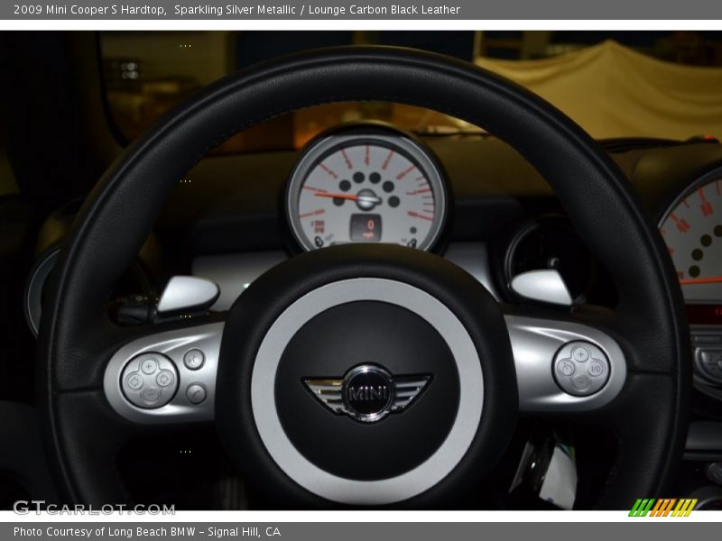 Sparkling Silver Metallic / Lounge Carbon Black Leather 2009 Mini Cooper S Hardtop