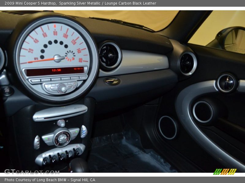 Sparkling Silver Metallic / Lounge Carbon Black Leather 2009 Mini Cooper S Hardtop