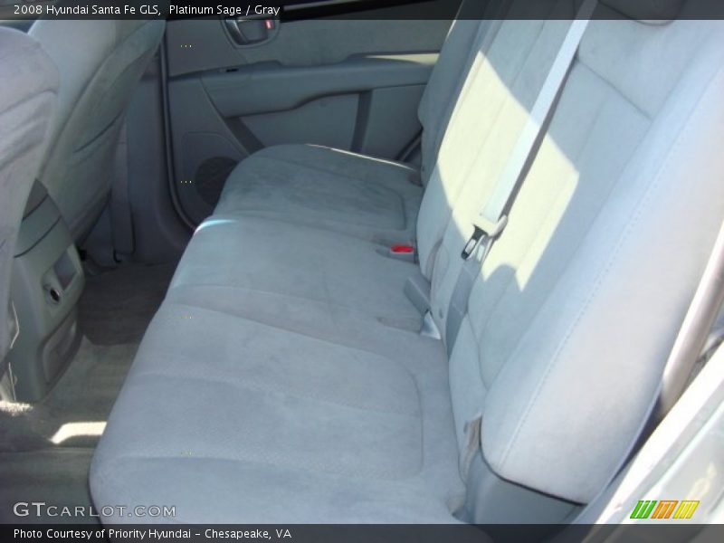 Platinum Sage / Gray 2008 Hyundai Santa Fe GLS