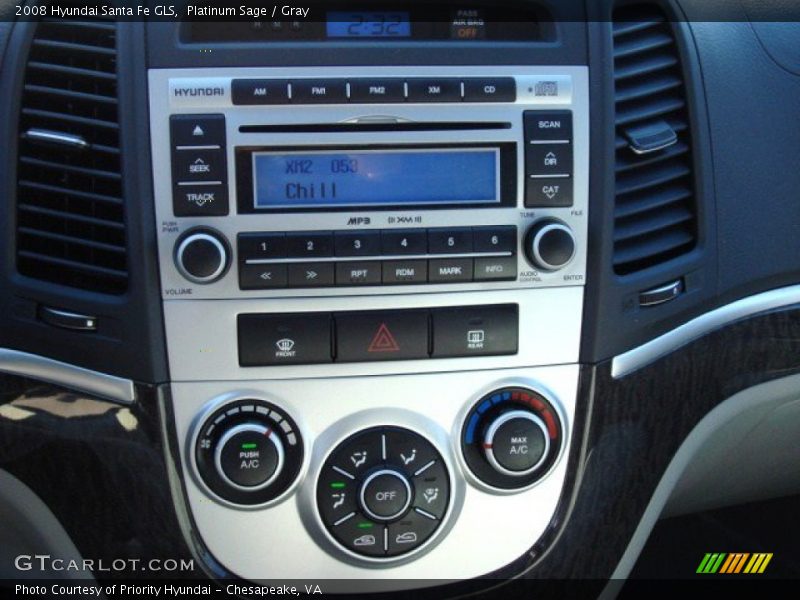 Platinum Sage / Gray 2008 Hyundai Santa Fe GLS