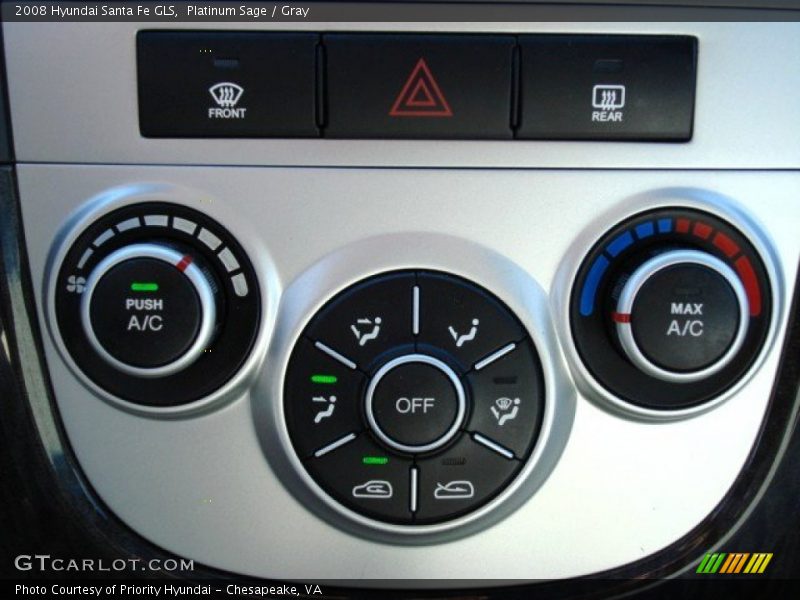 Platinum Sage / Gray 2008 Hyundai Santa Fe GLS