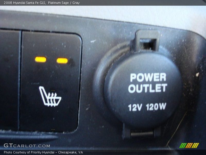 Platinum Sage / Gray 2008 Hyundai Santa Fe GLS