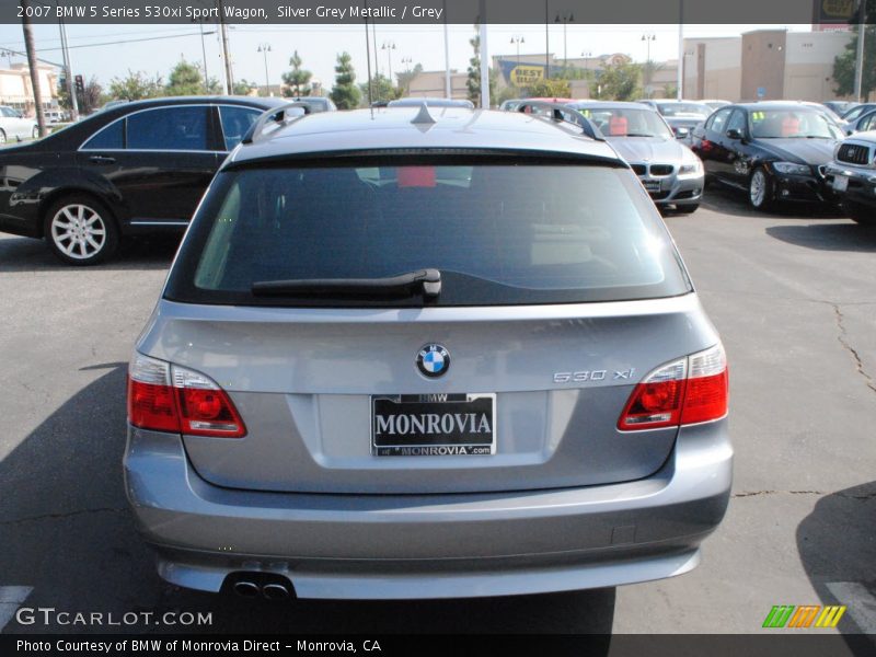Silver Grey Metallic / Grey 2007 BMW 5 Series 530xi Sport Wagon