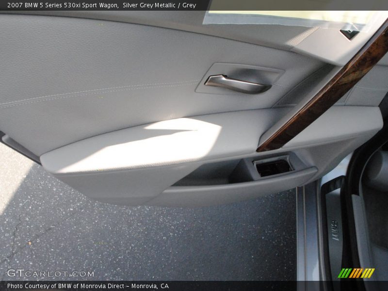 Silver Grey Metallic / Grey 2007 BMW 5 Series 530xi Sport Wagon
