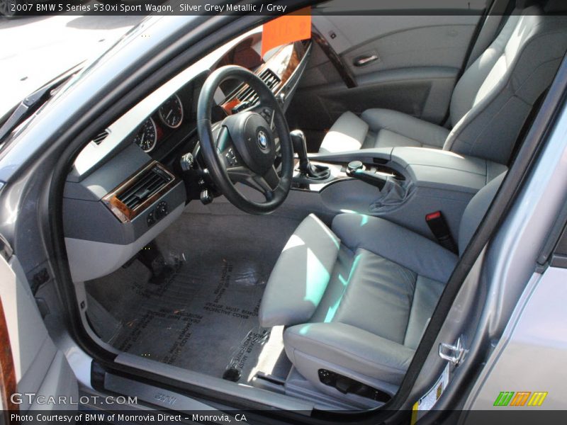 Silver Grey Metallic / Grey 2007 BMW 5 Series 530xi Sport Wagon