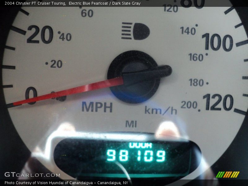 Electric Blue Pearlcoat / Dark Slate Gray 2004 Chrysler PT Cruiser Touring