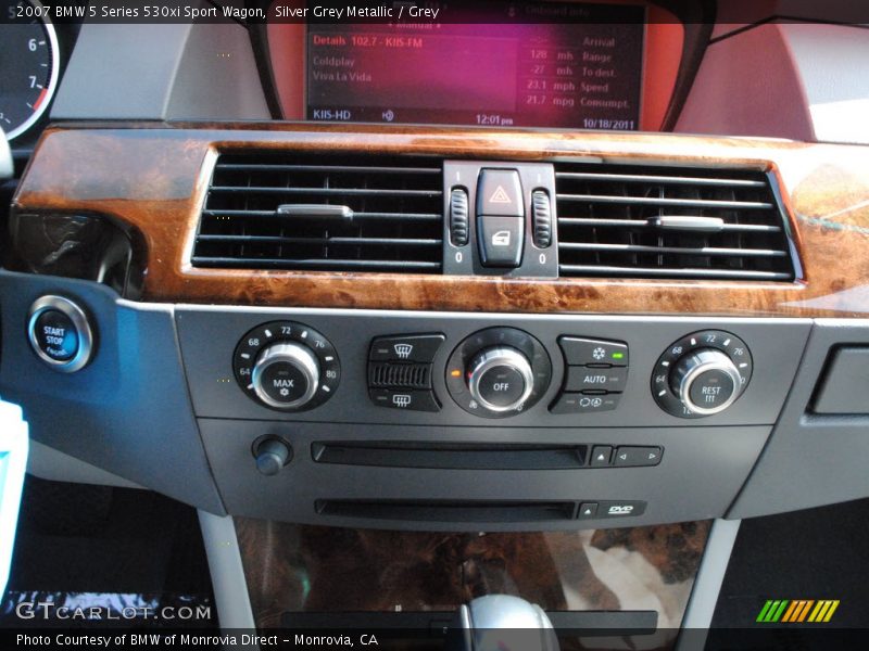 Silver Grey Metallic / Grey 2007 BMW 5 Series 530xi Sport Wagon