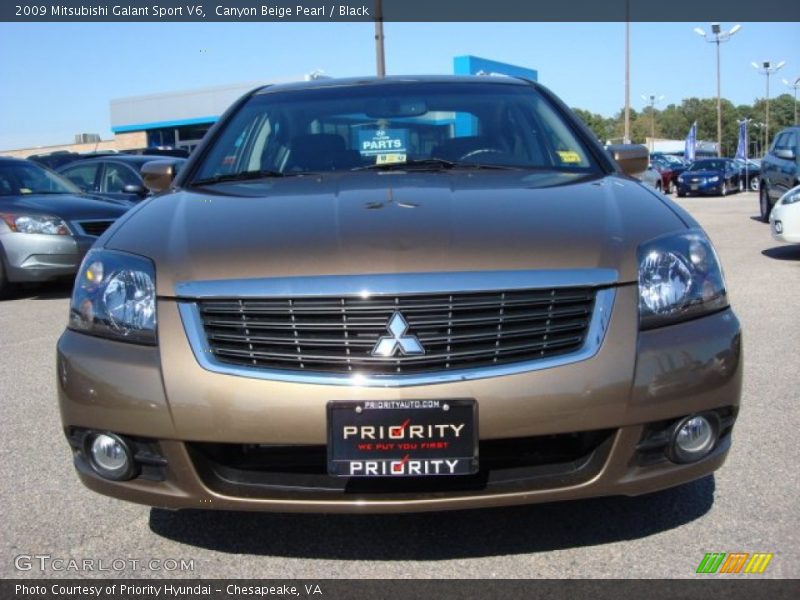 Canyon Beige Pearl / Black 2009 Mitsubishi Galant Sport V6