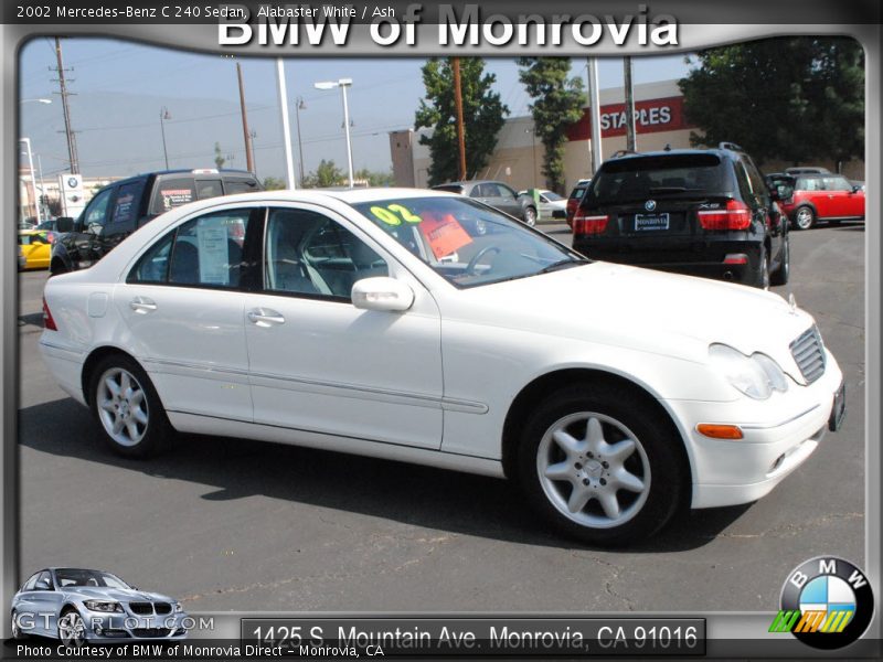 Alabaster White / Ash 2002 Mercedes-Benz C 240 Sedan