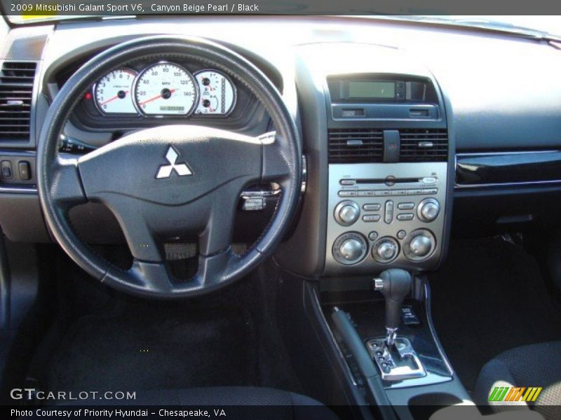 Canyon Beige Pearl / Black 2009 Mitsubishi Galant Sport V6